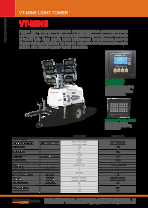 Tours d'éclairage Generac Mobile VT-MINE K