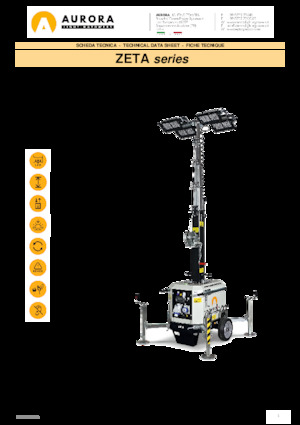 Tours d'éclairage Aurora Zeta 4x320W