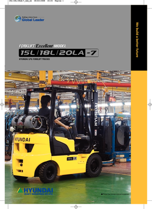 Chariots élevateurs frontaux à gaz Hyundai 20 LA 7