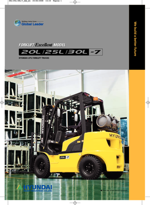 Chariots élevateurs frontaux à gaz Hyundai 25 L 7