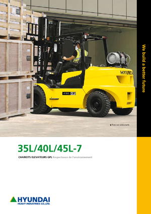 Chariots élevateurs frontaux à gaz Hyundai 35 L 7