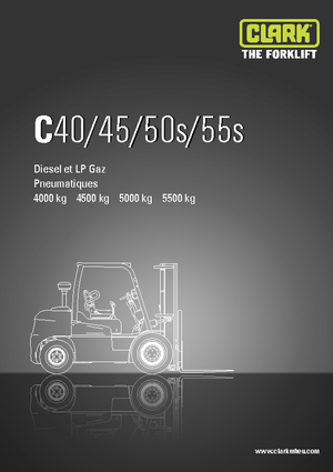 Chariots élevateurs frontaux à gaz Clark C50 s L