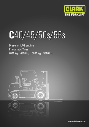 Chariots élevateurs frontaux à gaz Clark C55 s L