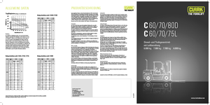 Chariots élevateurs frontaux à gaz Clark C60 L