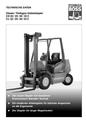 Chariots élevateurs frontaux à gaz Steinbock CL 33 C