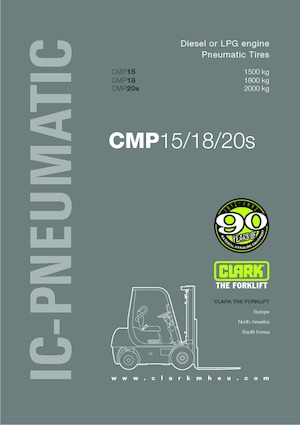 Chariots élevateurs frontaux à gaz Clark CMP 15 L