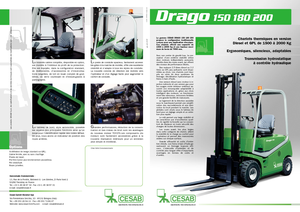 Chariots élevateurs frontaux à gaz Cesab Drago 180