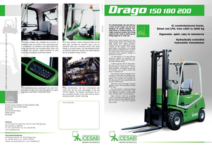 Chariots élevateurs frontaux à gaz Cesab Drago 180