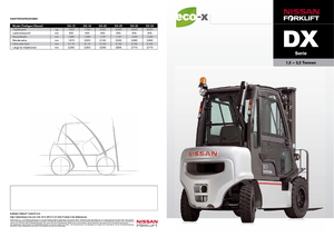 Chariots élevateurs frontaux à gaz Nissan DX 15