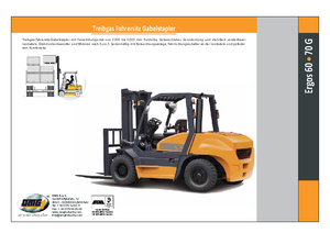 Chariots élevateurs frontaux à gaz OMG Ergos 60 G 