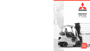 Chariots élevateurs frontaux à gaz Mitsubishi FG15N