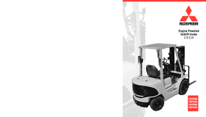 Chariots élevateurs frontaux à gaz Mitsubishi FG 30 K