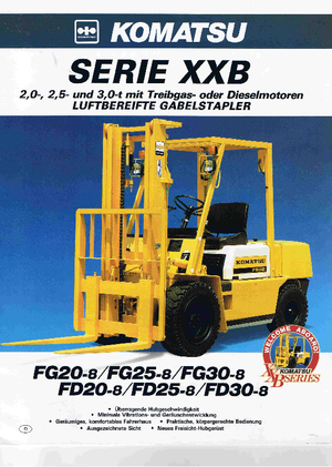Chariots élevateurs frontaux à gaz Komatsu FG 20 T-8