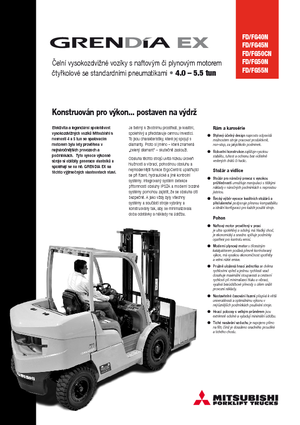 Chariots élevateurs frontaux à gaz Mitsubishi FG50CN