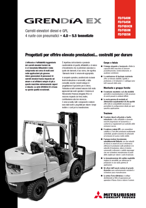 Chariots élevateurs frontaux à gaz Mitsubishi FG50CN