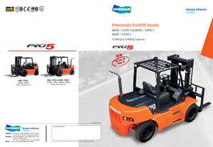 Chariots élevateurs frontaux à gaz Doosan G70S-5