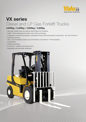 Chariots élevateurs frontaux à gaz Yale GLP 25VX Productivity