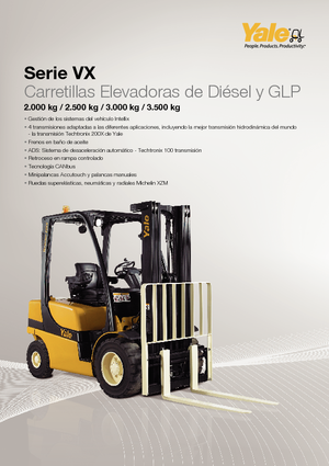 Chariots élevateurs frontaux à gaz Yale GLP 25VX Productivity