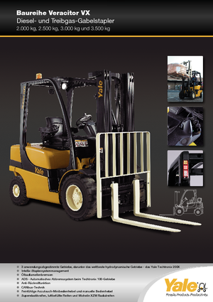 Chariots élevateurs frontaux à gaz Yale GLP 35VX Base