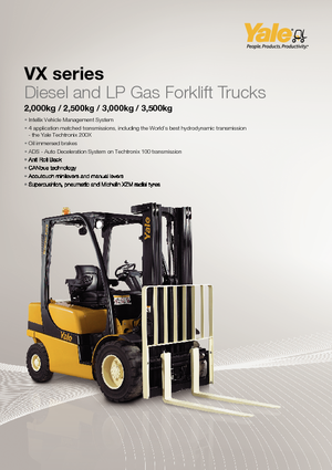 Chariots élevateurs frontaux à gaz Yale GLP 35VX Base