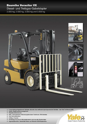 Chariots élevateurs frontaux à gaz Yale GLP 35 VX