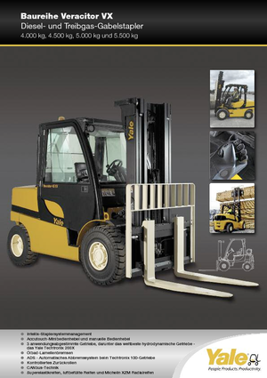 Chariots élevateurs frontaux à gaz Yale GLP 50VX Value