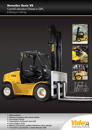 Chariots élevateurs frontaux à gaz Yale GLP 70VX Base