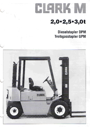Chariots élevateurs frontaux à gaz Clark GPM 25