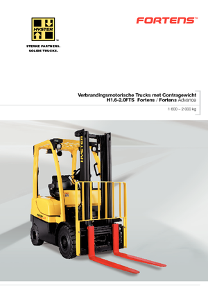 Chariots élevateurs frontaux à gaz Hyster H 1.8 FT