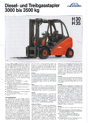 Chariots élévateurs diesel antidéflagrants Linde H 30 T