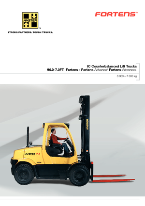 Chariots élevateurs frontaux à gaz Hyster H 7.0 FT