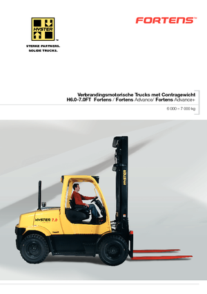 Chariots élevateurs frontaux à gaz Hyster H 7.0 FT