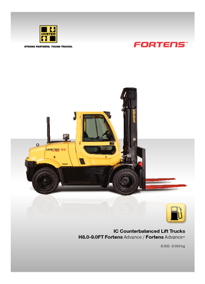Chariots élevateurs frontaux à gaz Hyster H8.0FT 6