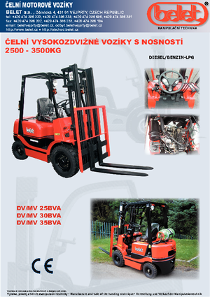 Chariots élevateurs frontaux à gaz Belet MV 30 BVB