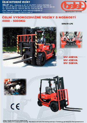 Chariots élevateurs frontaux à gaz Belet MV 50 BVB