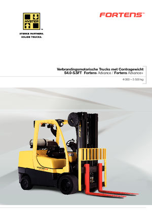 Chariots élevateurs frontaux à gaz Hyster S5.5FT
