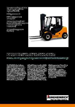 Chariots élevateurs frontaux à gaz Jungheinrich TFG S50s