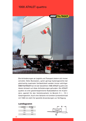 Chargement montées sur camions MBB Palfinger 1000 Athlet quattro