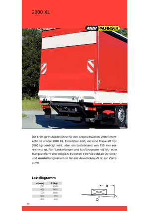 Chargement montées sur camions MBB Palfinger 2000 KL