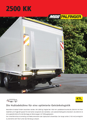 Chargement montées sur camions MBB Palfinger 2500 KK