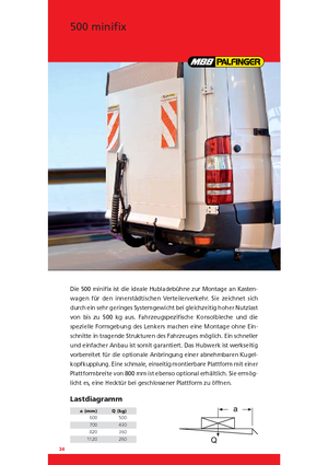 Chargement montées sur camions MBB Palfinger 500 minifix