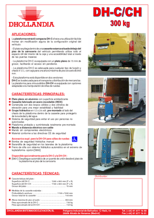 Chargement montées sur camions Dhollandia DH-CH