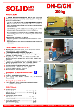 Chargement montées sur camions Dhollandia DH-CH