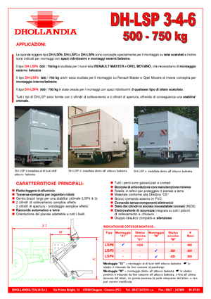 Chargement montées sur camions Dhollandia DH-LSP 3-4-6