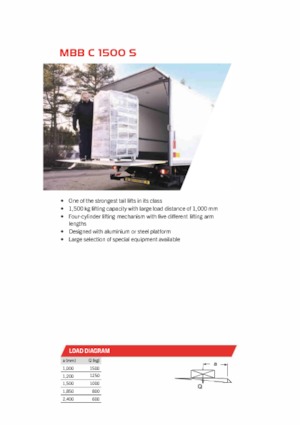 Chargement montées sur camions MBB Palfinger MBB C 1500 S