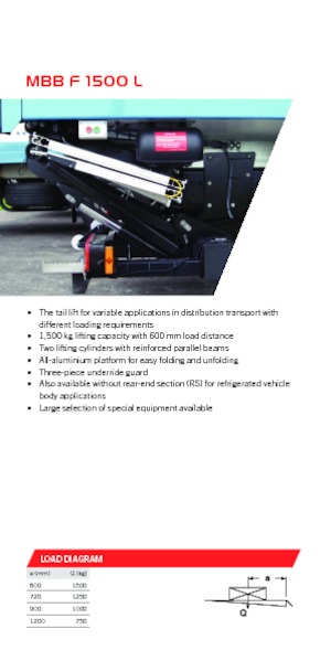 Chargement montées sur camions MBB Palfinger MBB F 1500 L