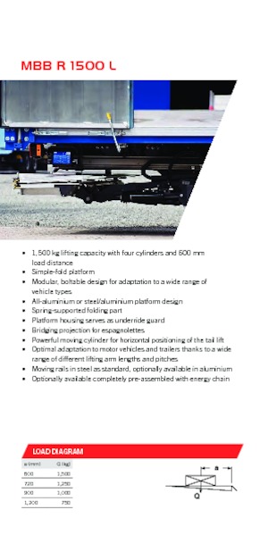 Chargement montées sur camions MBB Palfinger MBB R 1500 L
