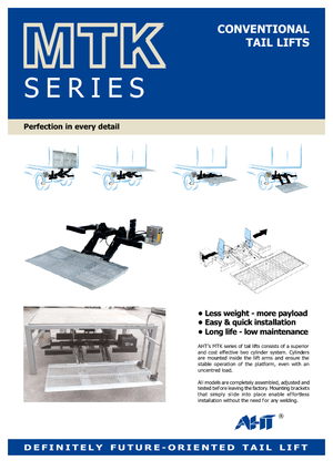 Chargement montées sur camions AHT MTK 1000 ST/AL