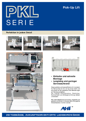 Chargement montées sur camions AHT PKL 300.110/1700