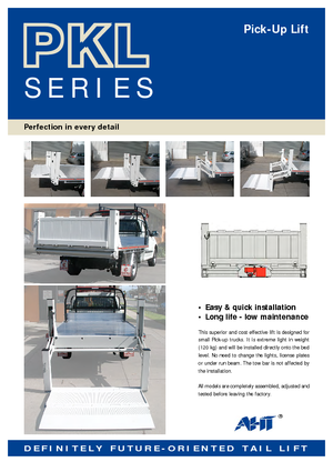Chargement montées sur camions AHT PKL 300.110/1700